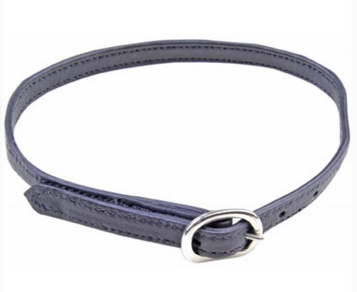 Leder-Sporenriemen "Soft", schwarz, 1 Paar