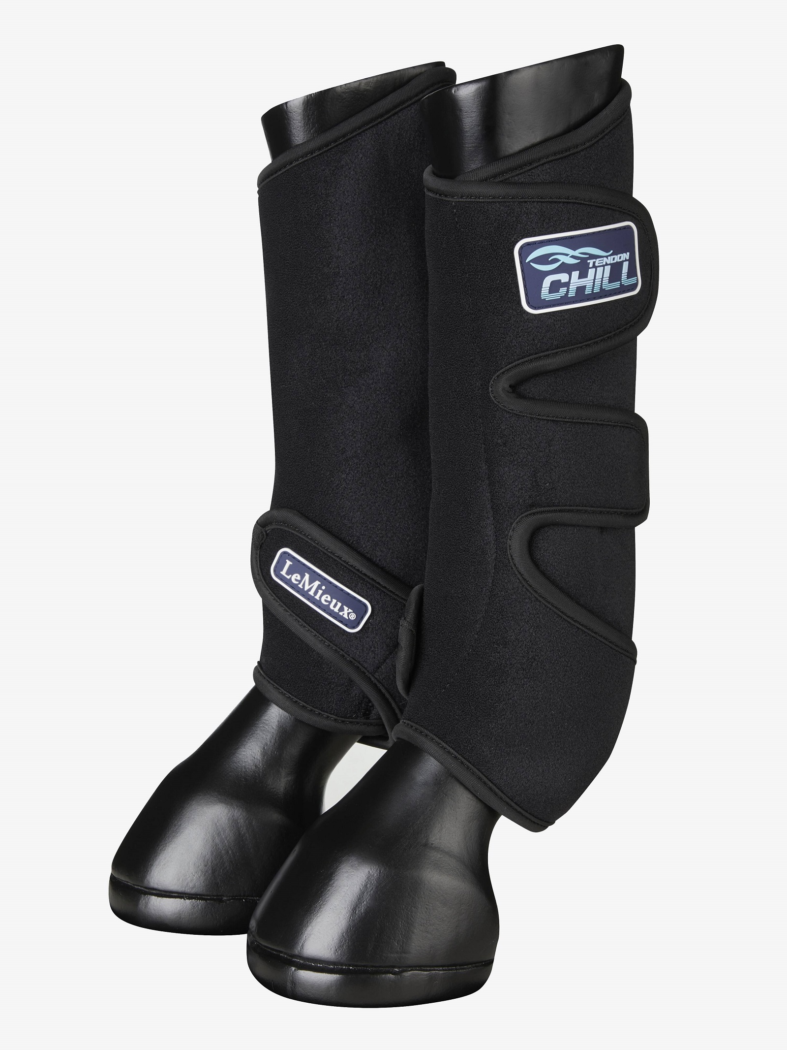 LeMieux Tendon Chill Boots, Kühlgamaschen, schwarz, Einheitsgröße