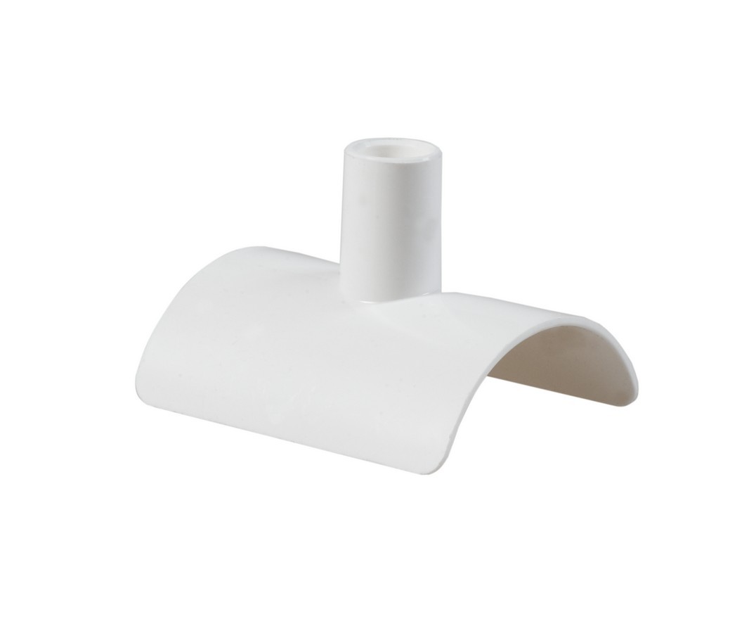 Stangenauflage aus Kunststoff für Kegel, weiss